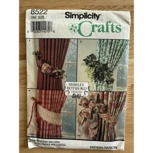 Simplicity‎ Crafts Pattern 8522 Home Decor By Shirley Botsford Designs